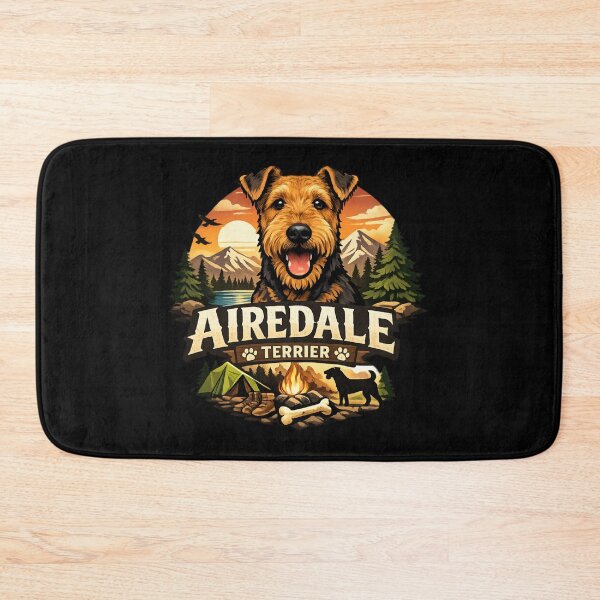Item preview, Airedale Terrier - Camping Dog Vintage Outdoor designed and sold by SidTastic .