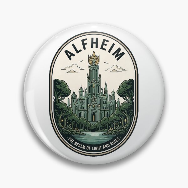 Item preview, Alfheim Realm of Light and Elves Badge designed and sold by k3rstman1.