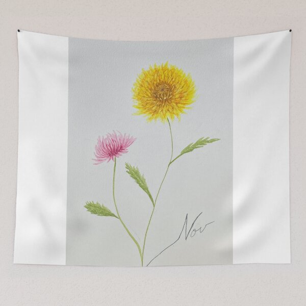 Item preview, Autumn - November - Chrysanthemum: Calm designed and sold by MiniRadiance.