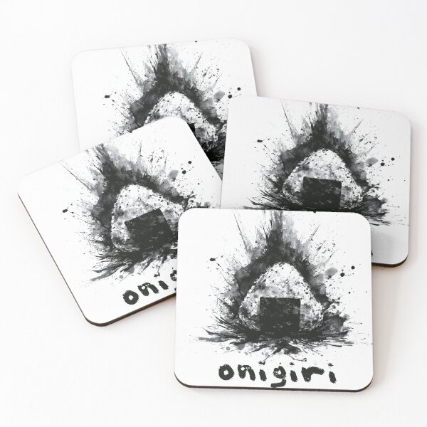 Item preview, Explosive Onigiri | Dynamic Sumi-e Japanese Rice Ball Art designed and sold by Chaaa-han.