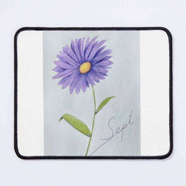 Item preview, Autumn - September Watercolor Flower - Aster: Valor designed and sold by MiniRadiance.