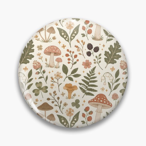 Item preview, Botanical Cottagecore Tile Pattern designed and sold by StickyGuys.