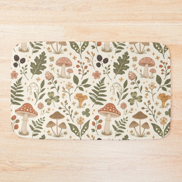 Item preview, Botanical Cottagecore Tile Pattern designed and sold by StickyGuys.