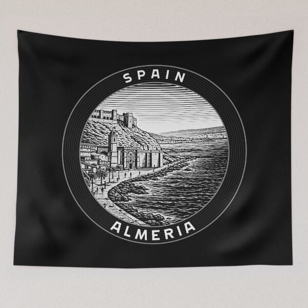 Item preview, Almeria Spain Linocut Style  designed and sold by Thistle-TShop.