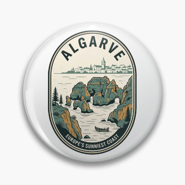 Item preview, Vintage Algarve Portugal Coastal Travel Badge designed and sold by k3rstman1.