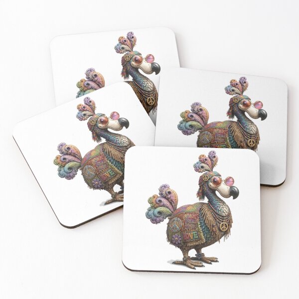 Item preview, Psychedelic Hippie Dodo Retro Bird Art designed and sold by doodlesbydodo.