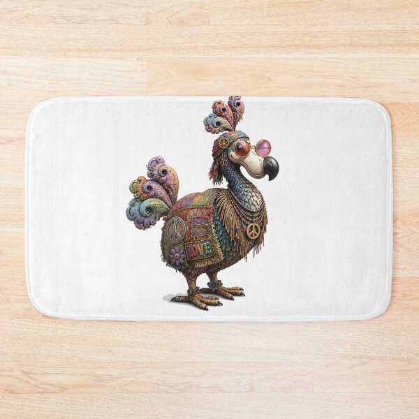 Item preview, Psychedelic Hippie Dodo Retro Bird Art designed and sold by doodlesbydodo.