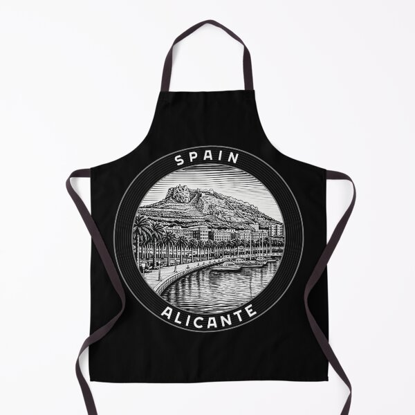 Item preview, Alicante Spain Linocut Style designed and sold by Thistle-TShop.