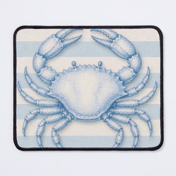 Item preview, Blue Crab Watercolor for Nautical Cottage Decor, Soft Coastal Illustration, Minimal Ocean Inspired Beach House Style designed and sold by CosmicAnomaly.
