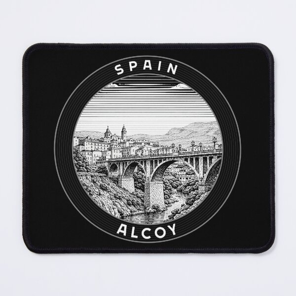 Item preview, Alcoy Spain Linocut Style designed and sold by Thistle-TShop.