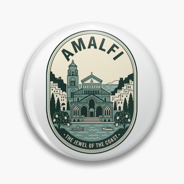 Item preview, Vintage Amalfi Coast Italy Travel Badge Style designed and sold by k3rstman1.