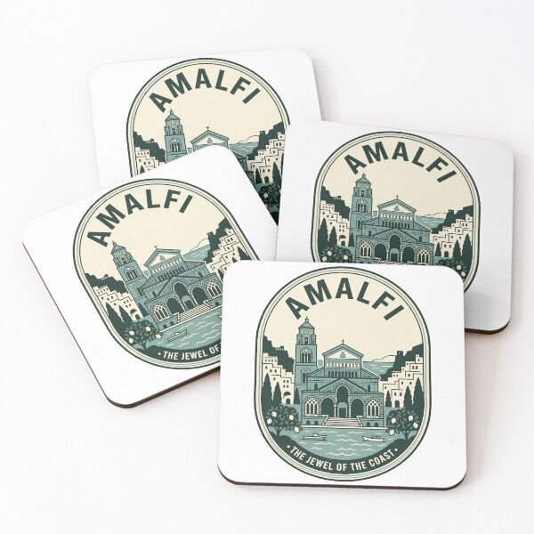 Item preview, Vintage Amalfi Coast Italy Travel Badge Style designed and sold by k3rstman1.