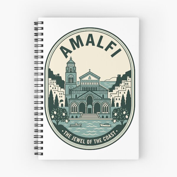 Item preview, Vintage Amalfi Coast Italy Travel Badge Style designed and sold by k3rstman1.