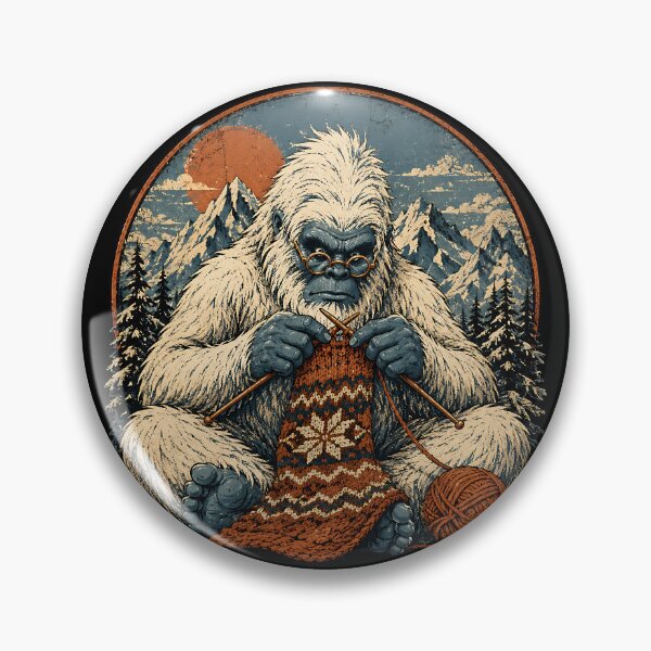 Artikelvorschau, Yeti-Stricken | Vintage Yeti entworfen und verkauft von Funny Vintage Stickers And T-Shirts.
