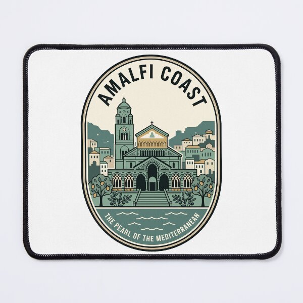 Item preview, Vintage Amalfi Coast Italy Mediterranean Travel Badge designed and sold by k3rstman1.