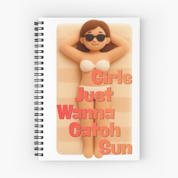 Item preview, Girls Just Wanna Catch Sun Cute Summer Vacation Tee designed and sold by lazulishop.