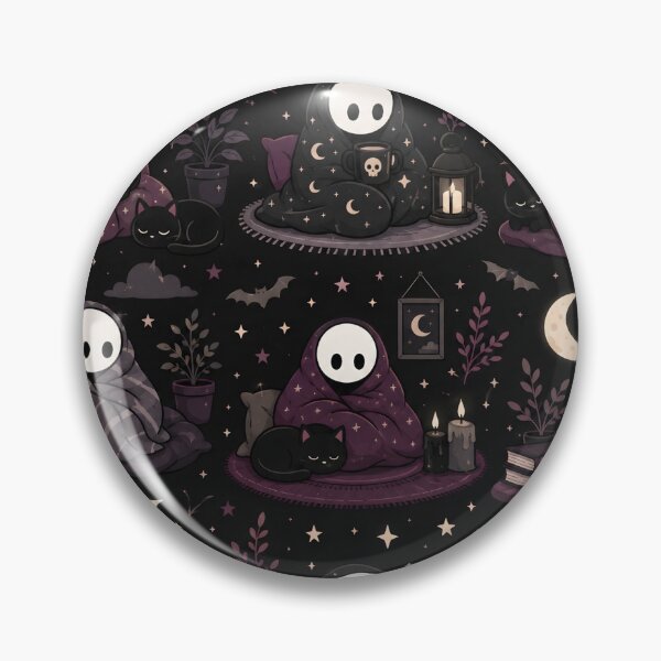 Item preview, Moonlit Cozy Goth Stickman Pattern designed and sold by StickyGuys.