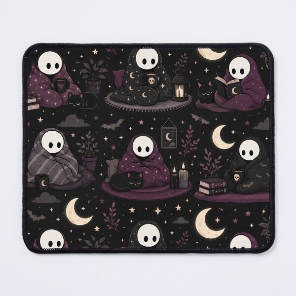 Item preview, Moonlit Cozy Goth Stickman Pattern designed and sold by StickyGuys.