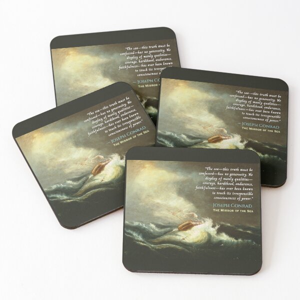 Item preview, Joseph Conrad quote: The sea—this truth must be confessed—has no generosity. designed and sold by artbleed.