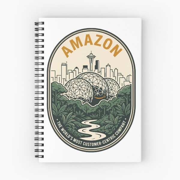 Item preview, Vintage Amazon Seattle Spheres Retro Badge designed and sold by k3rstman1.