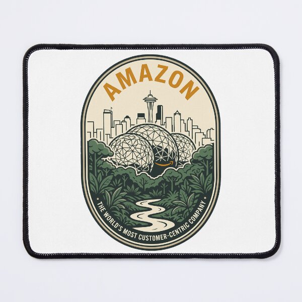 Item preview, Vintage Amazon Seattle Spheres Retro Badge designed and sold by k3rstman1.