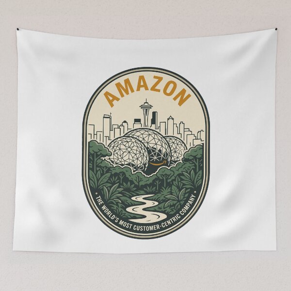Item preview, Vintage Amazon Seattle Spheres Retro Badge designed and sold by k3rstman1.