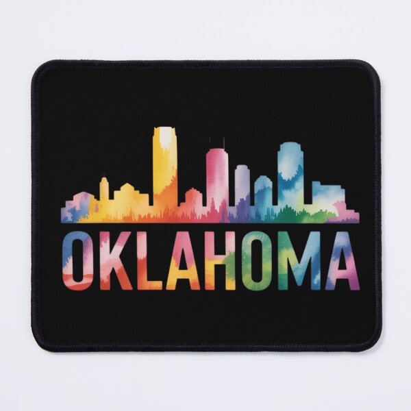 Item preview, Oklahoma Colorful Skyline Basketball Graphic Poster Design Today designed and sold by RueBonnerd.