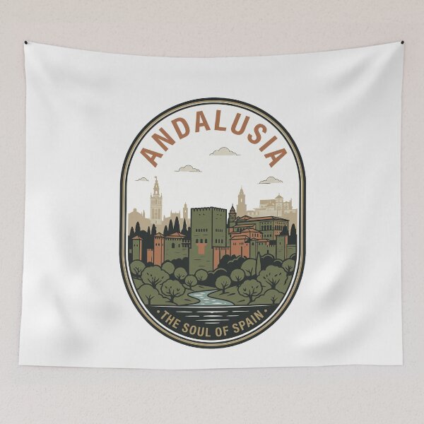 Item preview, Vintage Andalusia Spain Travel Badge Alhambra Granada designed and sold by k3rstman1.