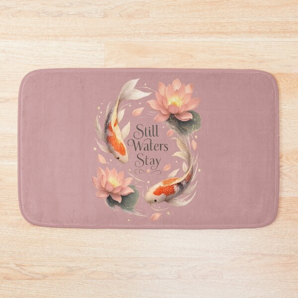 Item preview, Still Waters Stay, Peaceful Romantic Koi Fish Aesthetic Design designed and sold by JagrDesigns.