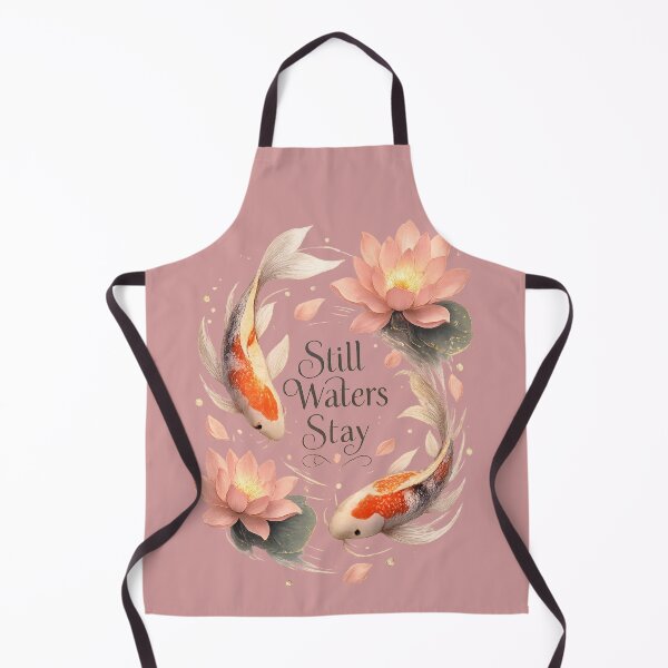 Item preview, Still Waters Stay, Peaceful Romantic Koi Fish Aesthetic Design designed and sold by JagrDesigns.