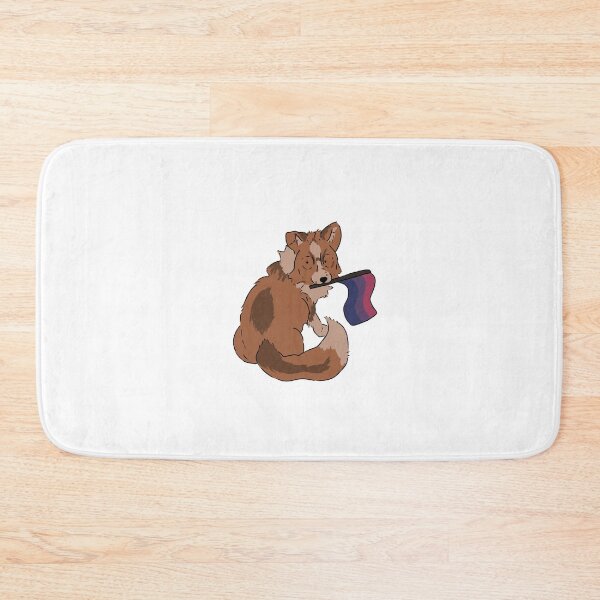 Item preview, Bisexual Pride fox. designed and sold by PawsomeStudios.