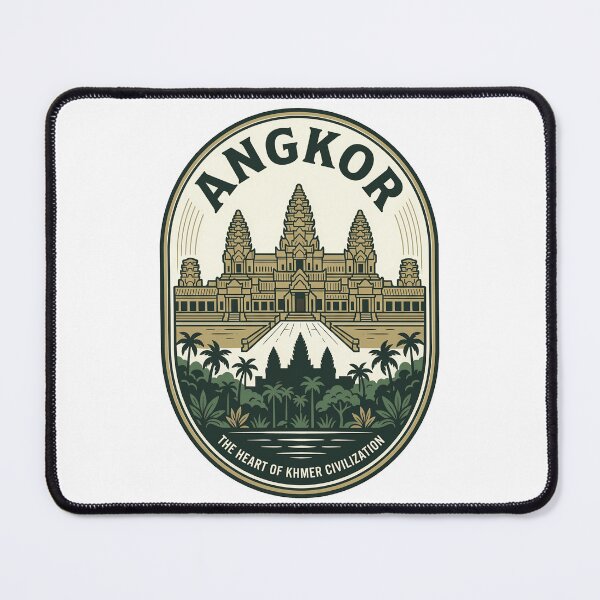 Item preview, Vintage Angkor Wat Temple Cambodia Travel Emblem designed and sold by k3rstman1.