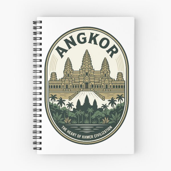 Item preview, Vintage Angkor Wat Temple Cambodia Travel Emblem designed and sold by k3rstman1.