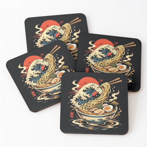 Item preview, The Great Wave Off Kanagawa Ramen Bowl designed and sold by BrownHorse90s.