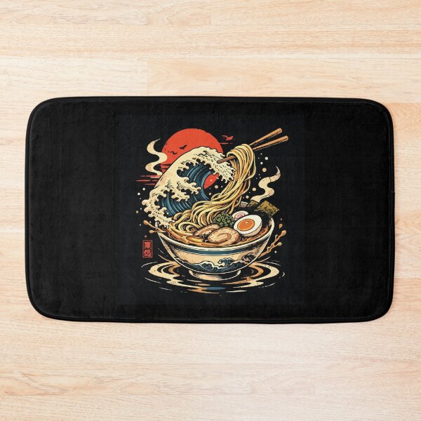 Item preview, The Great Wave Off Kanagawa Ramen Bowl designed and sold by BrownHorse90s.