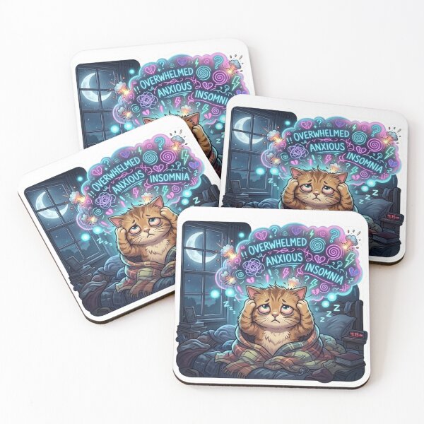 Item preview, I Need Silence Cat Sticker designed and sold by Elviqus Shop.