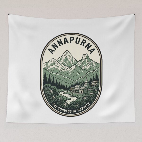 Item preview, Annapurna Mountain Goddess of Harvest Nepal Travel designed and sold by k3rstman1.