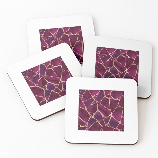 Item preview, Abstract Crimson Brushstrokes - Red and Gold Oil Paint Texture designed and sold by FlatInkStudio.