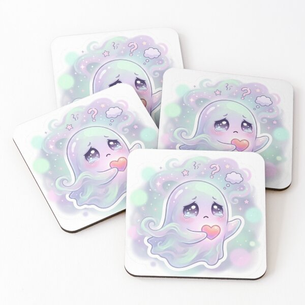 Item preview, Please Don’t Leave Me Ghost Sticker designed and sold by Elviqus Shop.