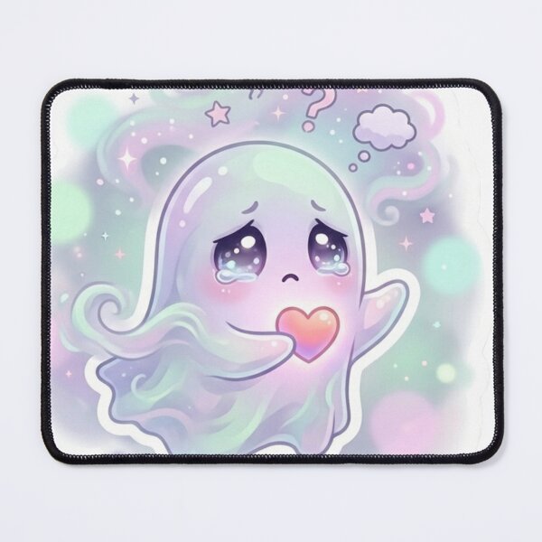 Item preview, Please Don’t Leave Me Ghost Sticker designed and sold by Elviqus Shop.