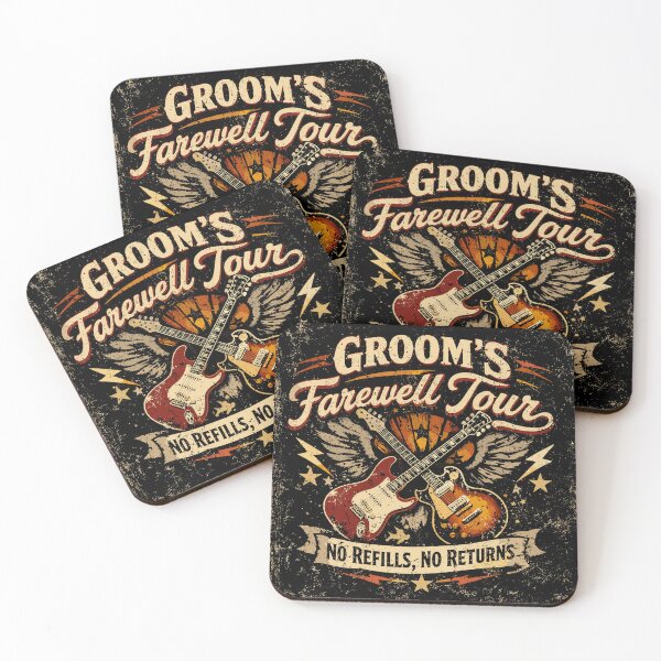 Item preview, Groom's Farewell Tour JGA Rock T-Shirt designed and sold by Pineapple-Tree.