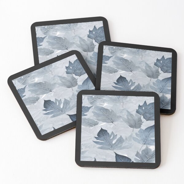Item preview, Modern  Gray Botanical Leaf Artwork  designed and sold by NivyasArtistry.