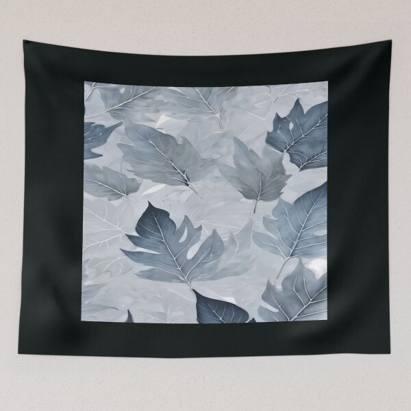 Item preview, Modern  Gray Botanical Leaf Artwork  designed and sold by NivyasArtistry.