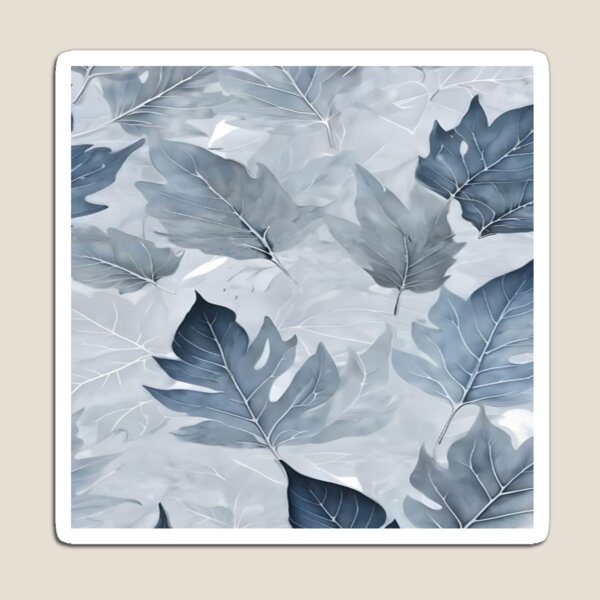 Item preview, Modern  Gray Botanical Leaf Artwork  designed and sold by NivyasArtistry.