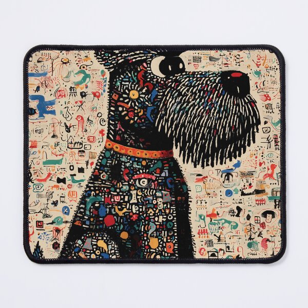 Item preview, Colorful miniature schnauzer Mosaic Art designed and sold by lautir.
