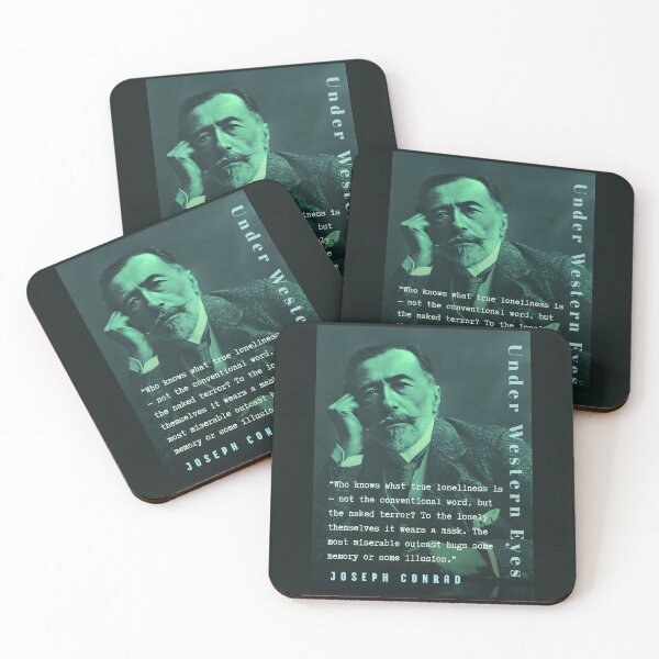 Item preview, Joseph Conrad quote: Who knows what true loneliness is—not the conventional word, but the naked terror? To the lonely themselves it wears a mask.  designed and sold by artbleed.
