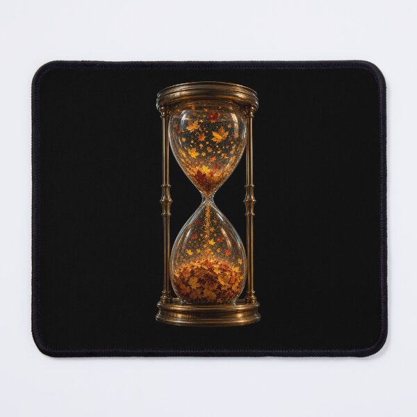 Item preview, Autumn Leaves Inside Elegant Hourglass | Surreal Fall Art designed and sold by M.Store.