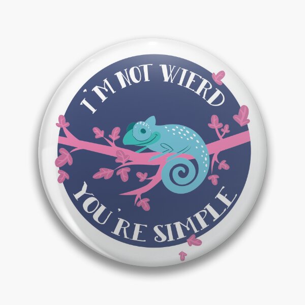 Item preview, Funny Chameleon I'm Not Weird Quote designed and sold by Kruki99.