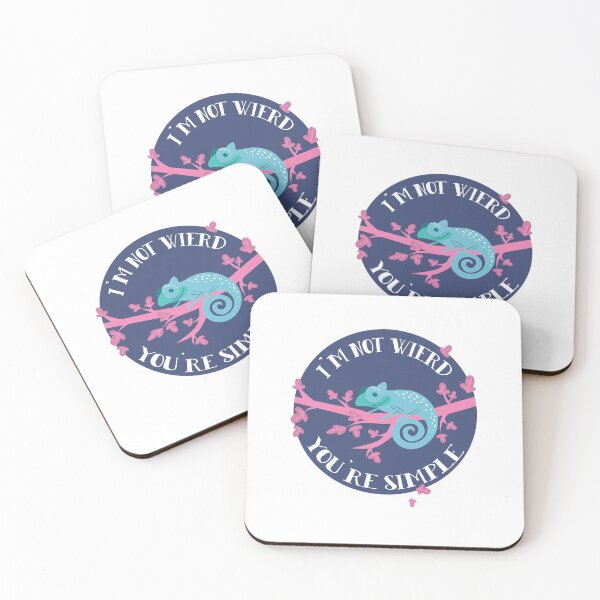 Item preview, Funny Chameleon I'm Not Weird Quote designed and sold by Kruki99.