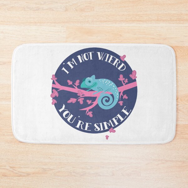 Item preview, Funny Chameleon I'm Not Weird Quote designed and sold by Kruki99.